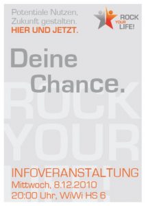 Rock your life Infoveranstaltung