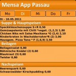Screenshot Mensa Passau App