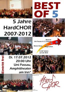 Plakat HardCHOR-Konzert