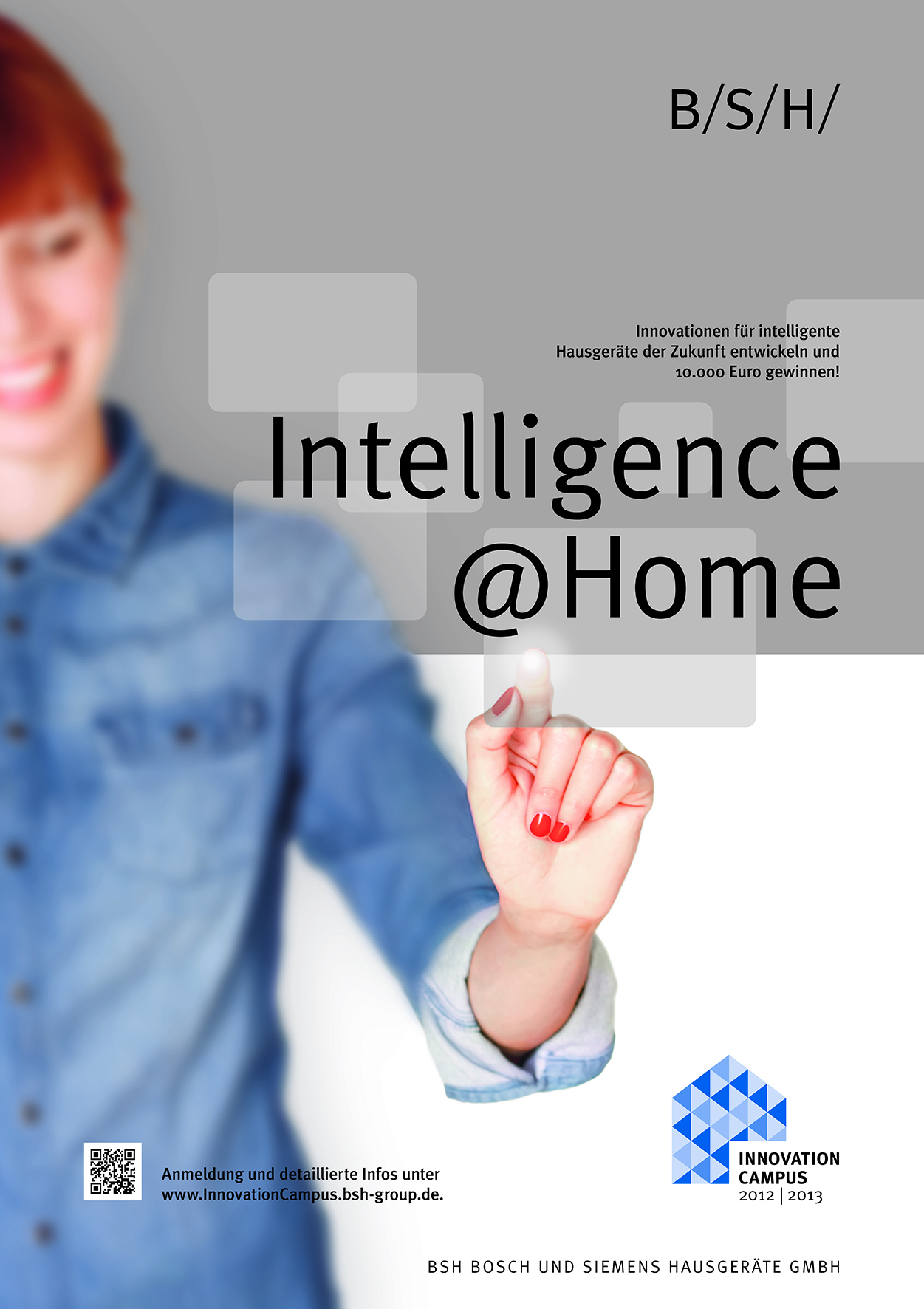 Plakat: Intelligence@Home Hochschulwettbewerb