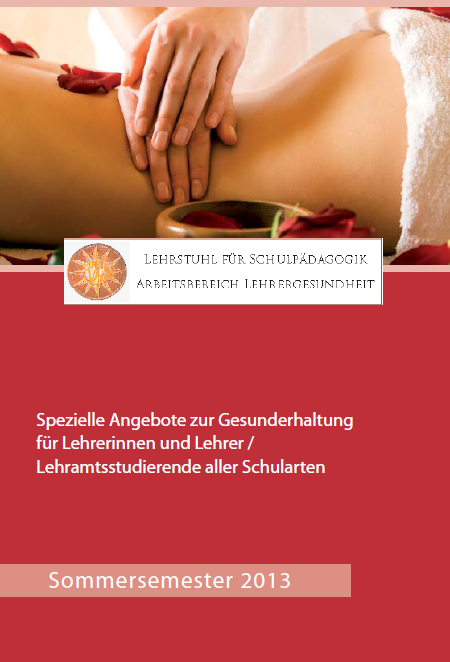 Flyer: Lehrergesundheitswerkstatt SoSe2013