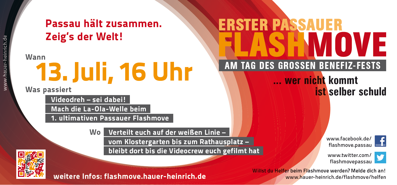 Einladung zum Flashmove am 16 Juli in Passau