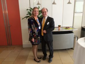 Dr. Antonia Prinzessin zu Schaumburg-Lippe mit Organisator Prof. Dr. Dirk Heckmann