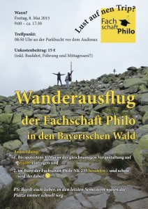 Plakat: Wanderausflug 2015