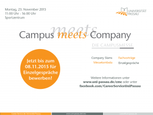Plakat Campus meets Company 2015