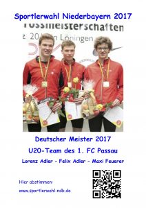 Plakat zur Sportlerwahl Niederbayern