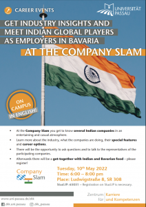 Get industry insights and meet indian global players as employers in bavaria at the company slam