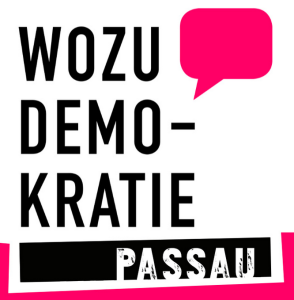 Logo: Wozu Demokratie Passau